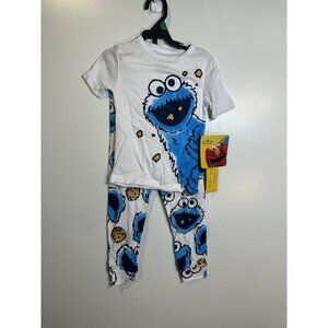 sesame street boys toddler sleepwear pajamas size 5T short sleeve shirt & pants